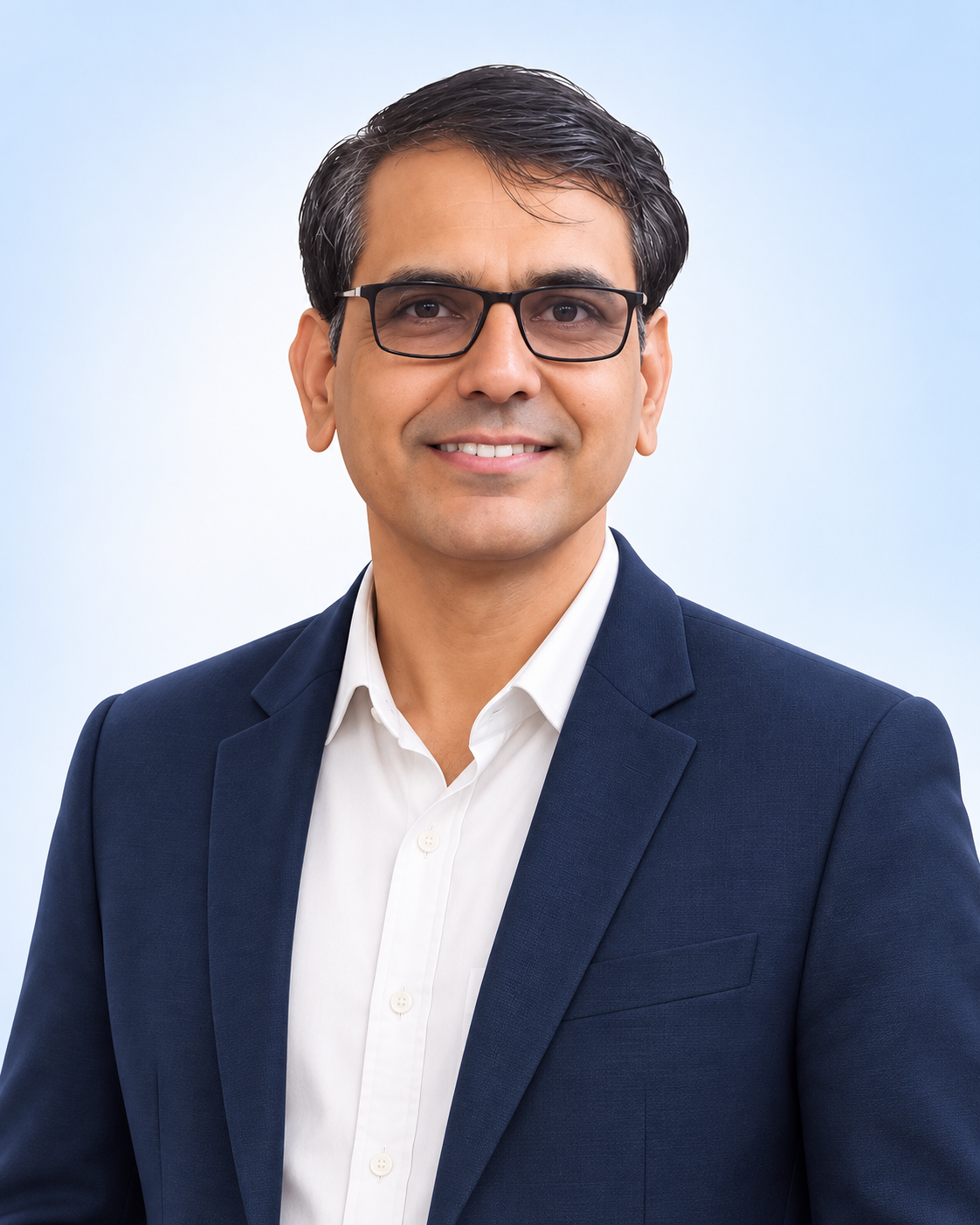 Illustrated portrait of Jagbir Ahlawat, founder of JNV Properties